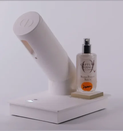 Automatic Infrared Sensor Perfume Tester Dispenser – Touchless Fragrance Sampling Machine with Customizable Luxury Branding for Retail Counters 03